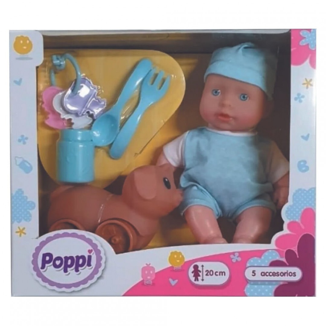 bebote-poppi-con-mascota-y-accesorios-20cm